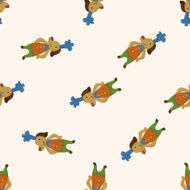 animal dog chef cartoon seamless pattern background