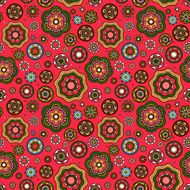 Flowers vector seamless background
