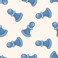 chess cartoon seamless pattern background N10