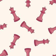 chess cartoon seamless pattern background N14