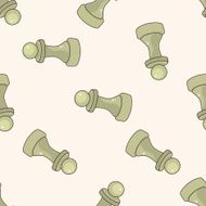 chess cartoon seamless pattern background N19