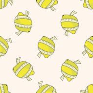 vegetables and fruits cartoon seamless pattern background N18