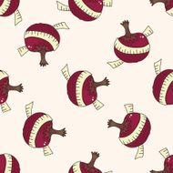 vegetables and fruits cartoon seamless pattern background N24