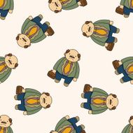 boss cartoon seamless pattern background N9