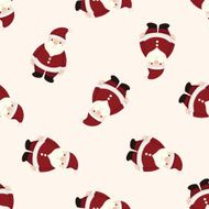 santa claus cartoon seamless pattern background