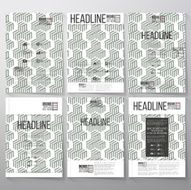 Modern stylish geometric background with cubes Brochure flyer or booklet N2