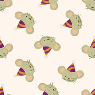 animal mouse cartoon seamless pattern background