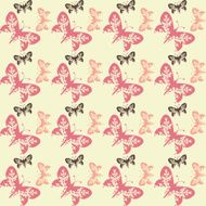 Seamless tile butterfly background