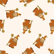 witch cartoon seamless pattern background N9