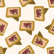 Photo Frame cartoon seamless pattern background