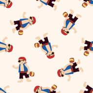 pirate cartoon seamless pattern background N30
