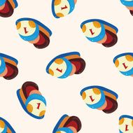 Amusement park facilities cartoon seamless pattern background N41
