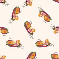 Amusement park facilities cartoon seamless pattern background N42