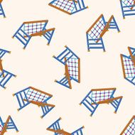 Amusement park facilities cartoon seamless pattern background N49