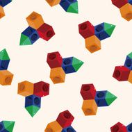 Amusement park facilities cartoon seamless pattern background N55