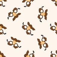 birthday mask cartoon seamless pattern background