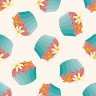 decorating cake cartoon seamless pattern background N26