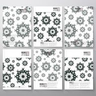 Abstract floral modern stylish geometric background Simple abstract monochrome texture