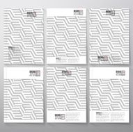 Brochure flyer or booklet for business template vector Recurring cubes