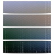 Abstract hexagonal headers set blurred design vector N11