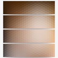 Abstract hexagonal headers set blurred design vector N12