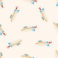 transportation airplane cartoon seamless pattern background