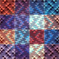 Patchwork with triagles ornament