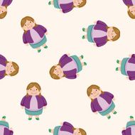 fatty cartoon seamless pattern background N6