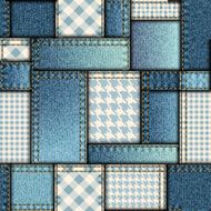 Patchwork of denim fabric N21