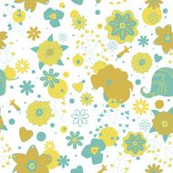 Vector pattern of flora Background