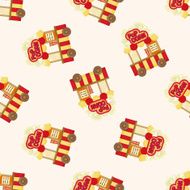 shop store cart cartoon seamless pattern background N7