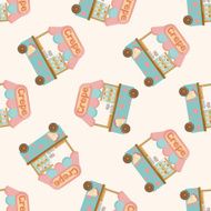 shop store cart cartoon seamless pattern background N8