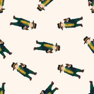 mafia cartoon seamless pattern background N17