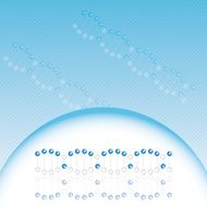 DNA strand illustration on white background