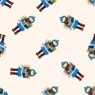 knight cartoon seamless pattern background N14