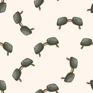 Travel equipment sunglasses cartoon seamless pattern background