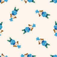 animal dog chef cartoon seamless pattern background N2