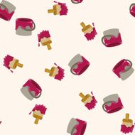 alice in wonderland cartoon seamless pattern background N4