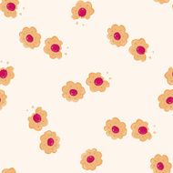 alice in wonderland cartoon seamless pattern background N12