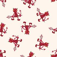 devil cartoon seamless pattern background N8