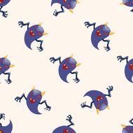ghost cartoon seamless pattern background N3