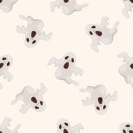 ghost cartoon seamless pattern background N4