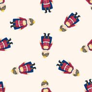 Royal theme prince cartoon seamless pattern background N7