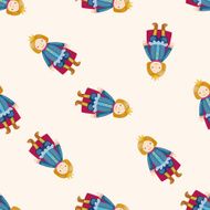 Royal theme prince cartoon seamless pattern background N12