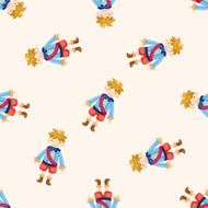 Royal theme prince cartoon seamless pattern background N13