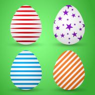 Vector illustration background colored eggs