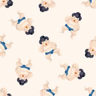 Sumo cartoon seamless pattern background