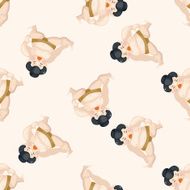 Sumo cartoon seamless pattern background N8