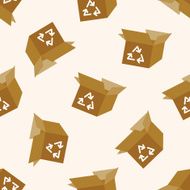 Environmental protection concept Doing recycle t cartoon seamless pattern background N2