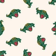 animal cartoon seamless pattern background N31